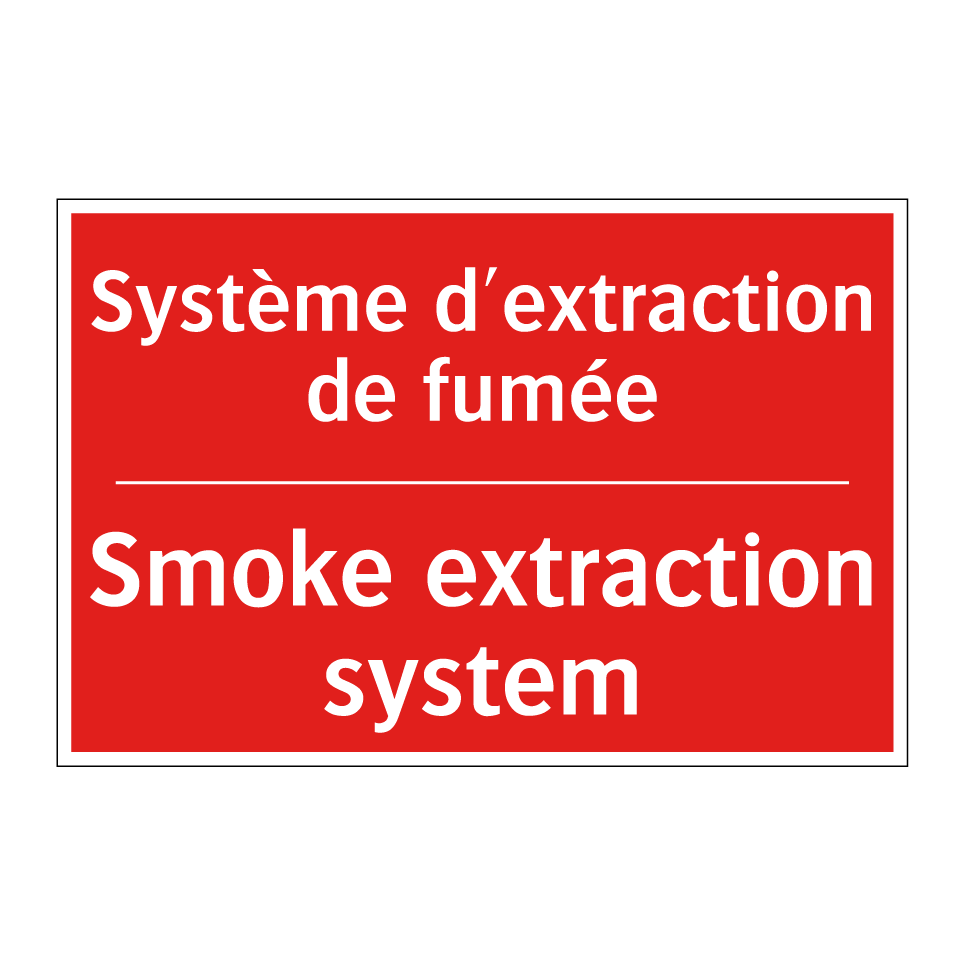 Système d'extraction de fumée - Smoke extraction system