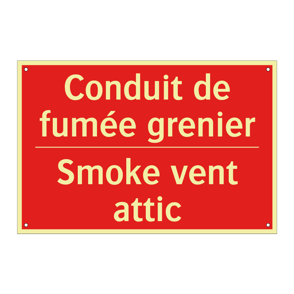 Conduit de fumée grenier - Smoke vent attic
