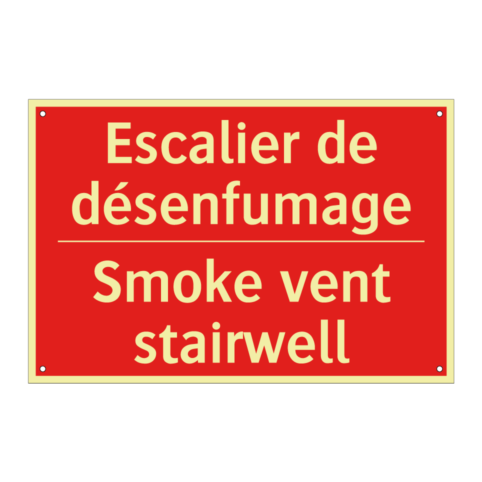Escalier de désenfumage - Smoke vent stairwell