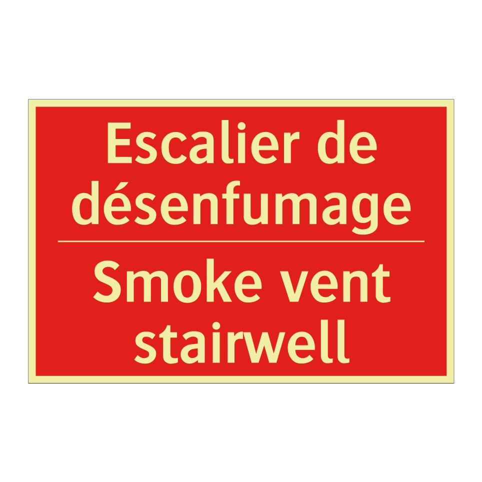 Escalier de désenfumage - Smoke vent stairwell