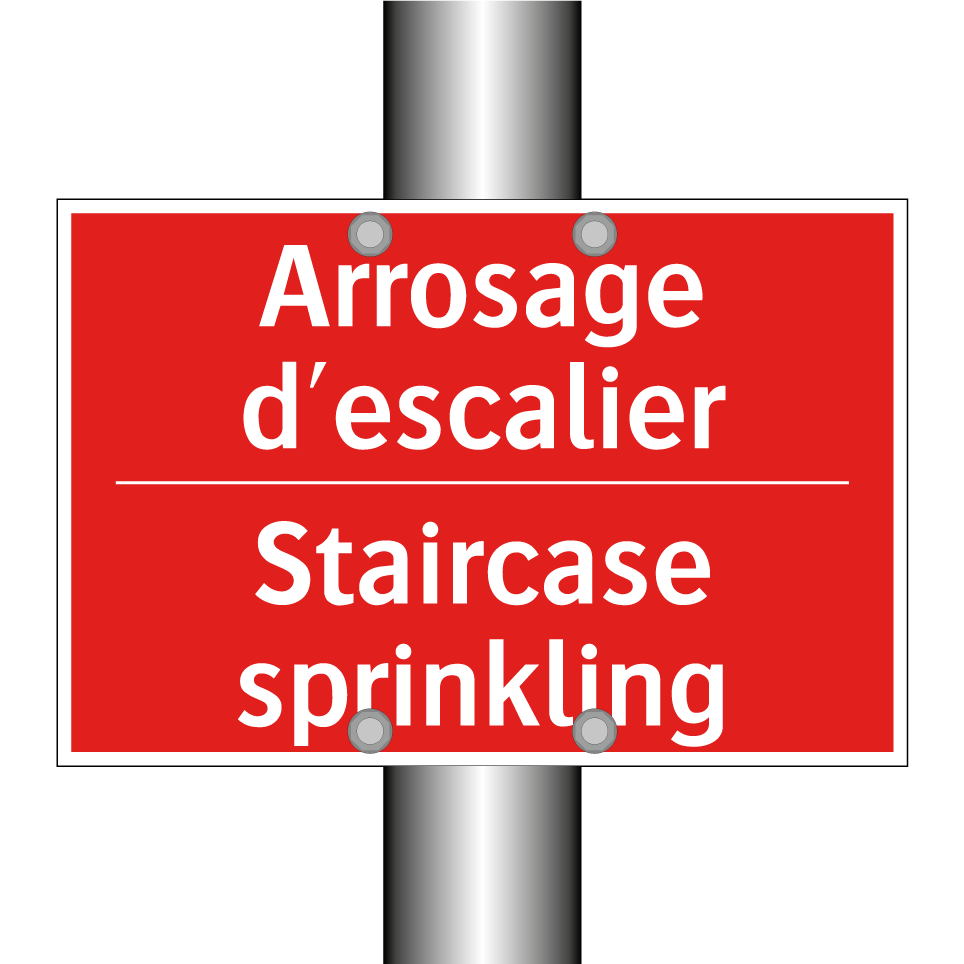Arrosage d'escalier - Staircase sprinkling