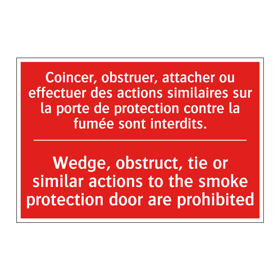 Coincer, obstruer, attacher ou /.../ - Wedge, obstruct, tie or similar /.../