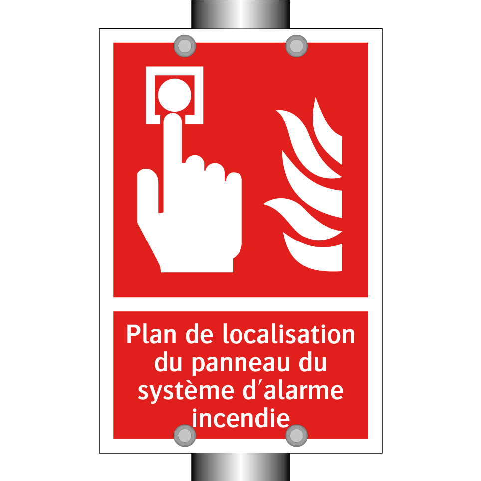 Plan de localisation du panneau du système d'alarme incendie