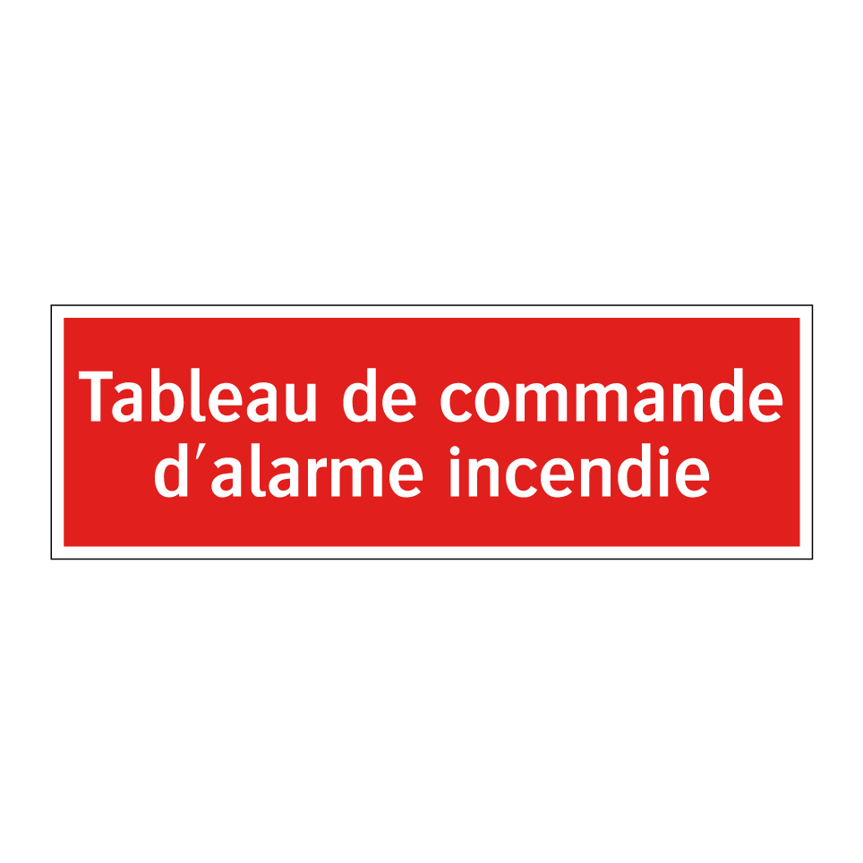 Tableau de commande d'alarme incendie