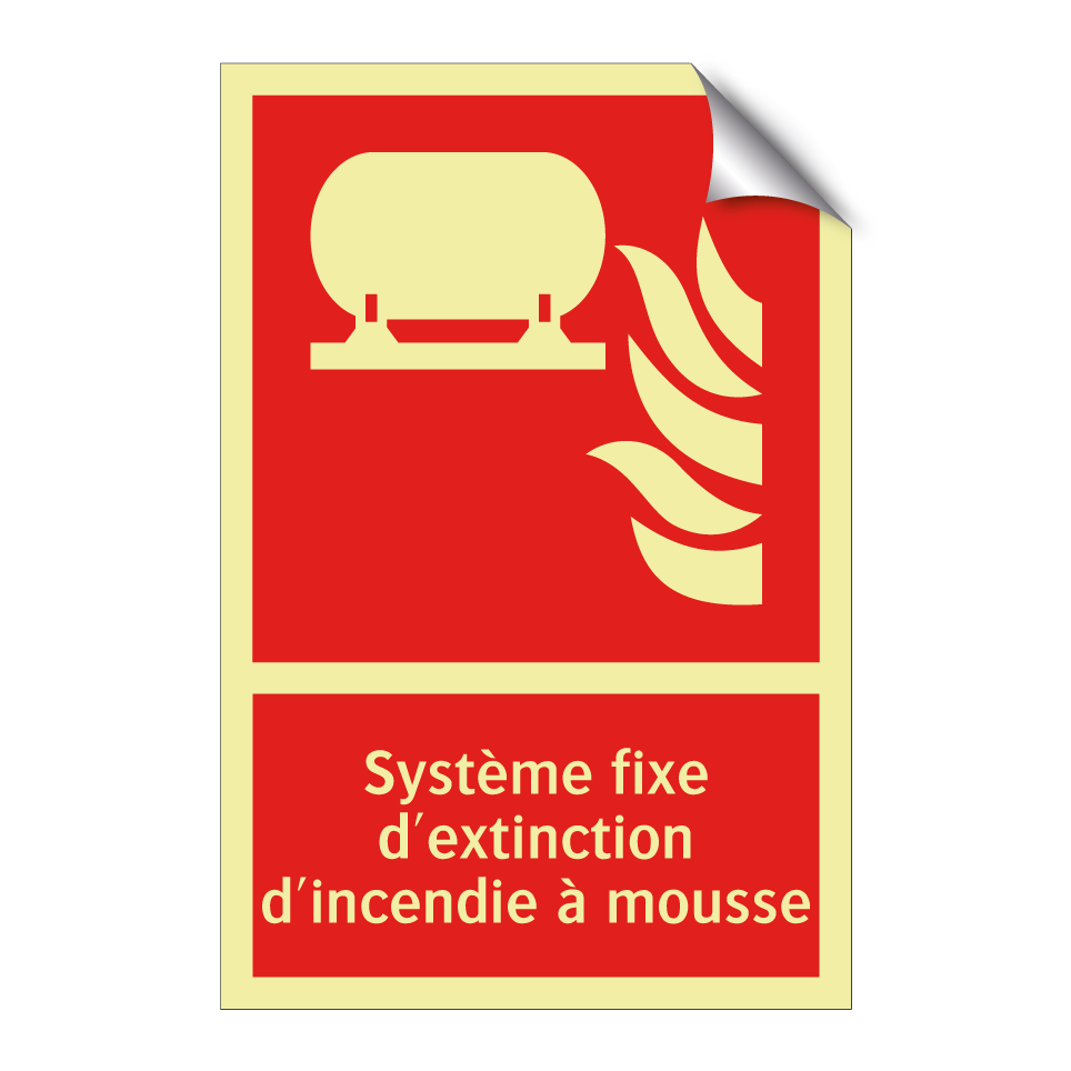 Système fixe d'extinction d'incendie à mousse