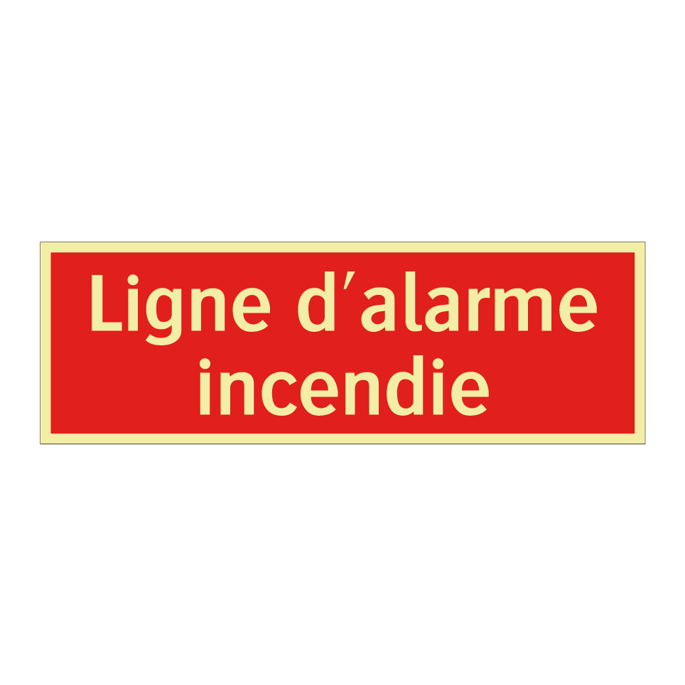 Ligne d'alarme incendie