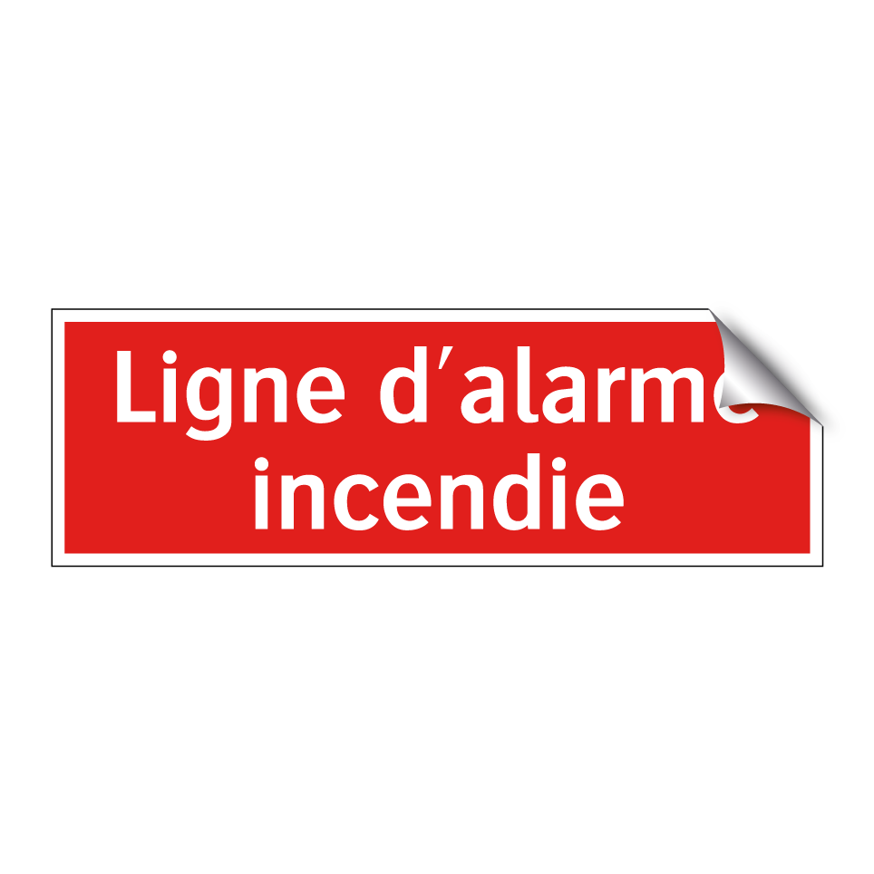 Ligne d'alarme incendie