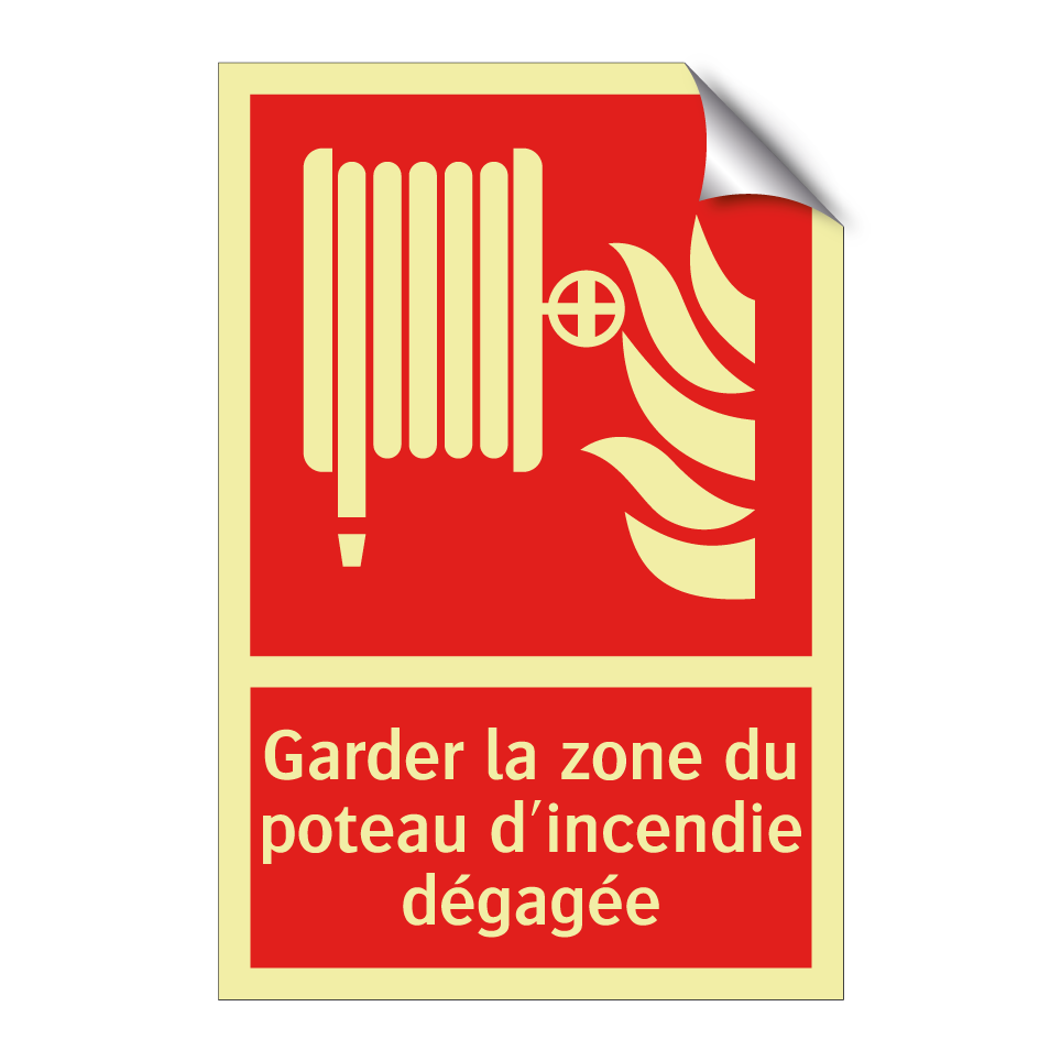 Garder la zone du poteau d'incendie dégagée