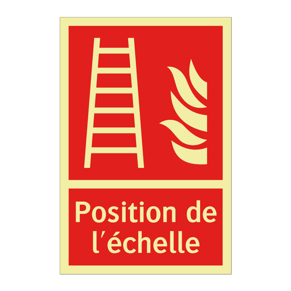 Position de l'échelle