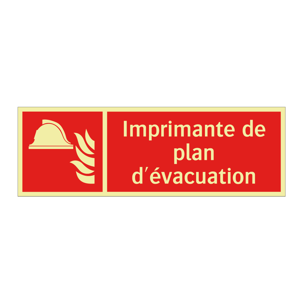 Imprimante de plan d'évacuation