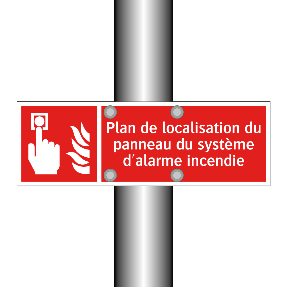 Plan de localisation du panneau du système d'alarme incendie