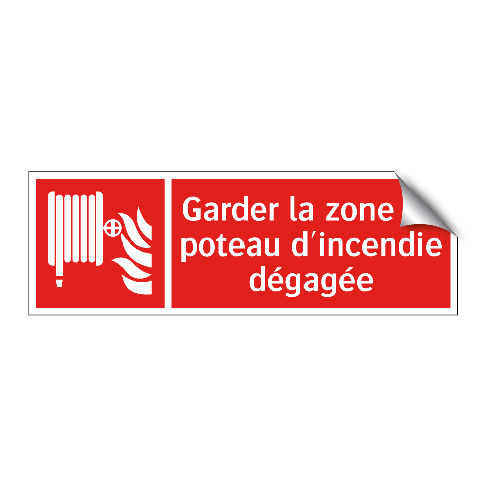 Garder la zone du poteau d'incendie dégagée