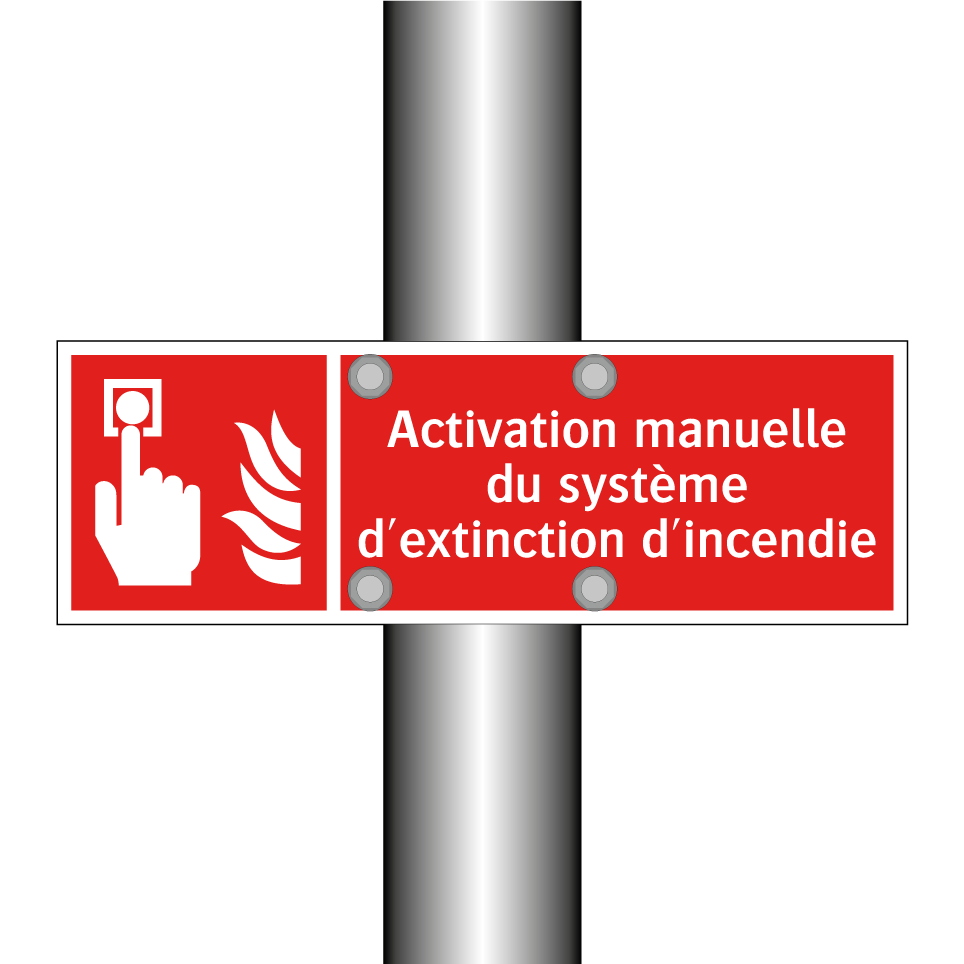 Activation manuelle du système d'extinction d'incendie