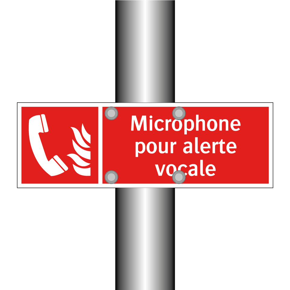 Microphone pour alerte vocale