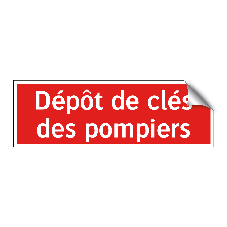 Dépôt de clés des pompiers