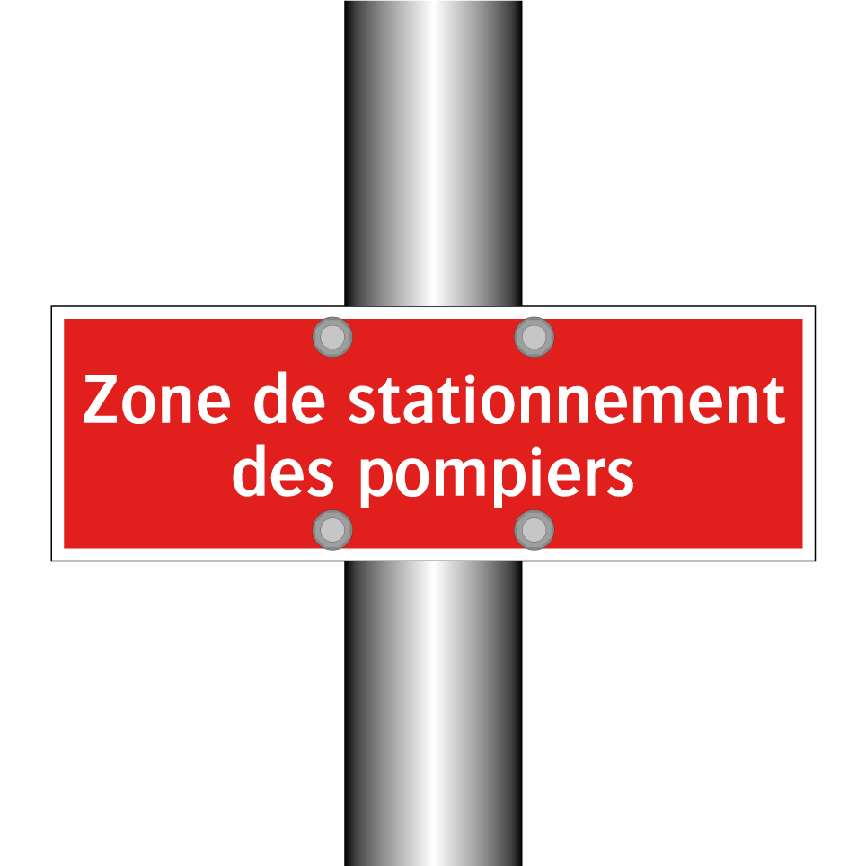 Zone de stationnement des pompiers