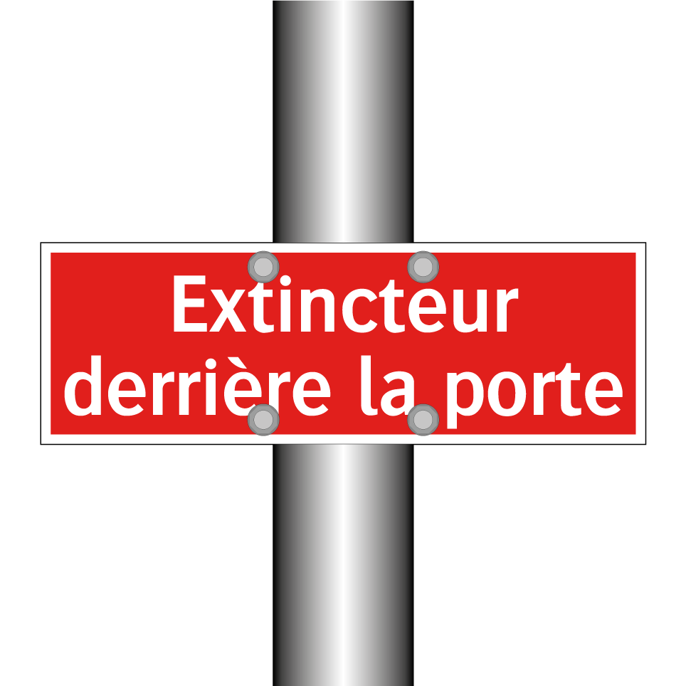 Extincteur derrière la porte