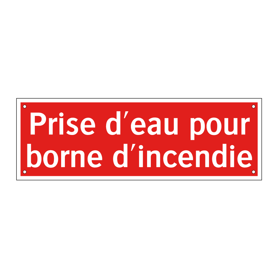Prise d'eau pour borne d'incendie