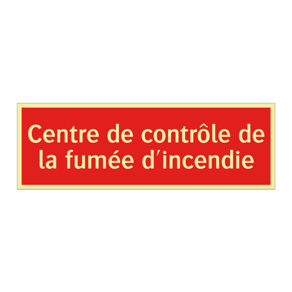 Centre de contrôle de la fumée d'incendie