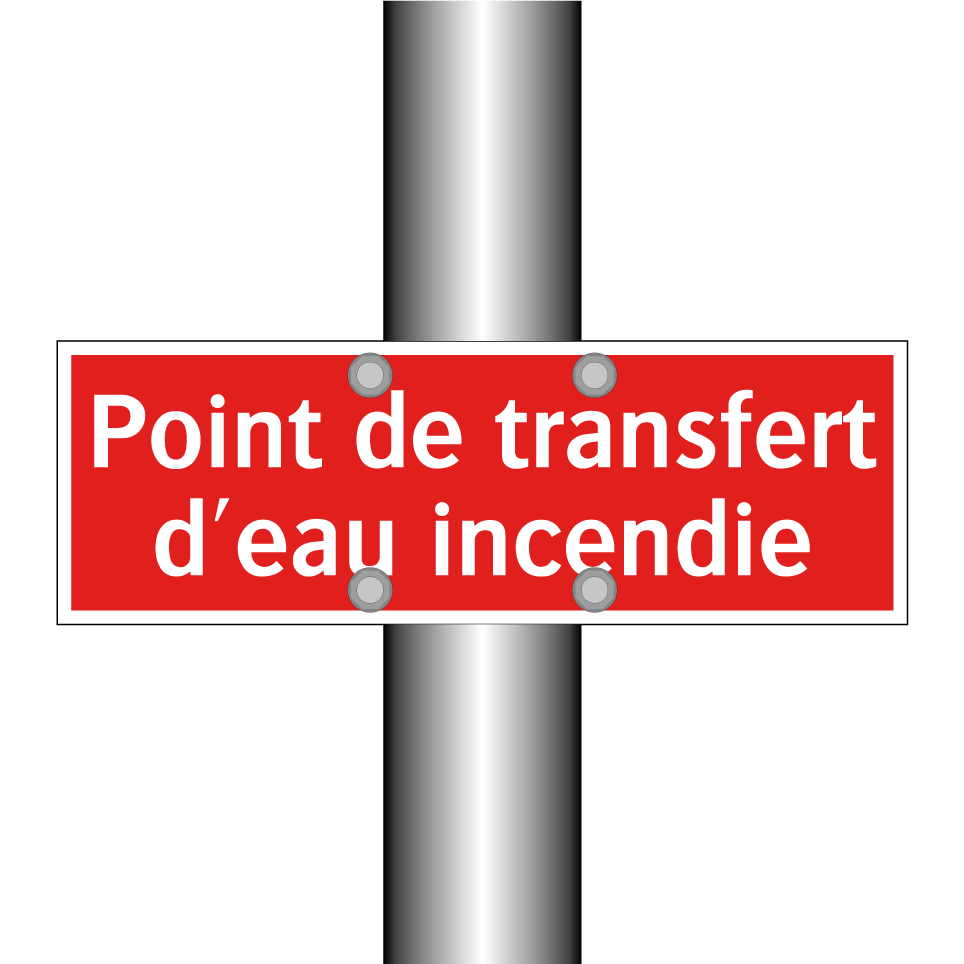 Point de transfert d'eau incendie
