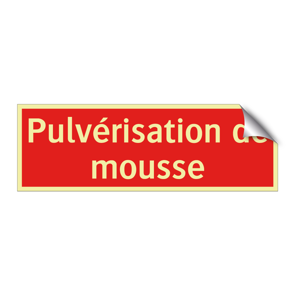 Pulvérisation de mousse