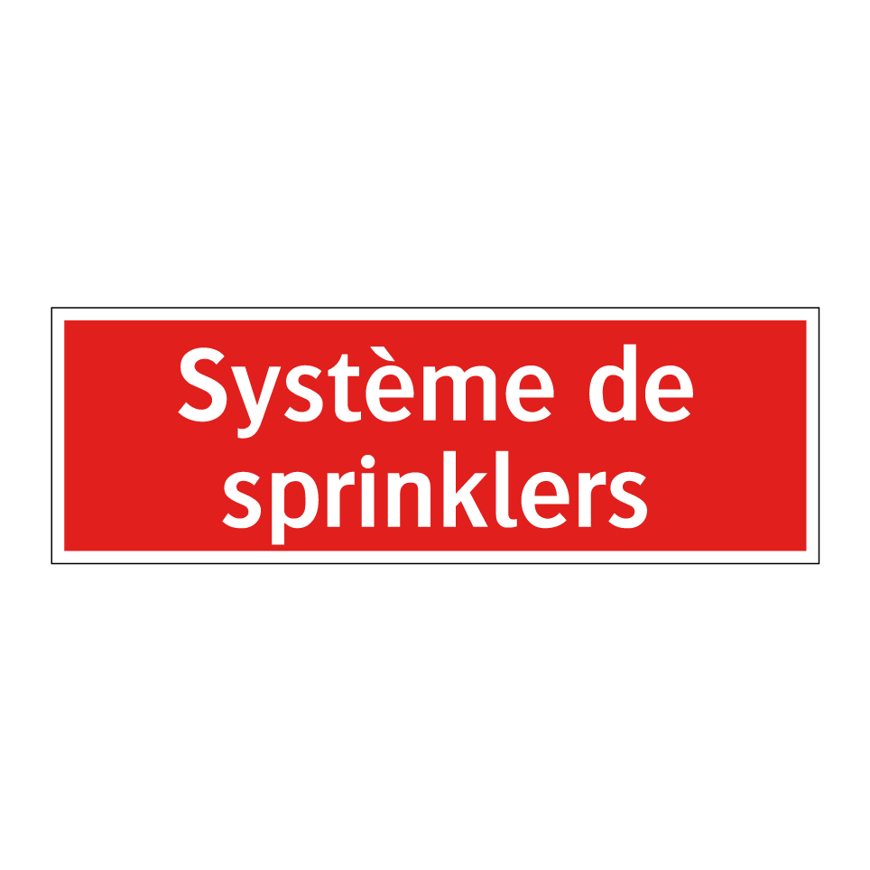 Système de sprinklers