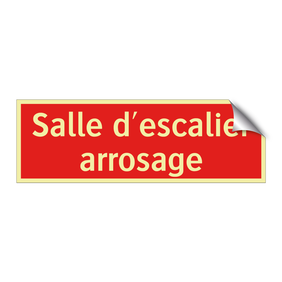Salle d'escalier arrosage