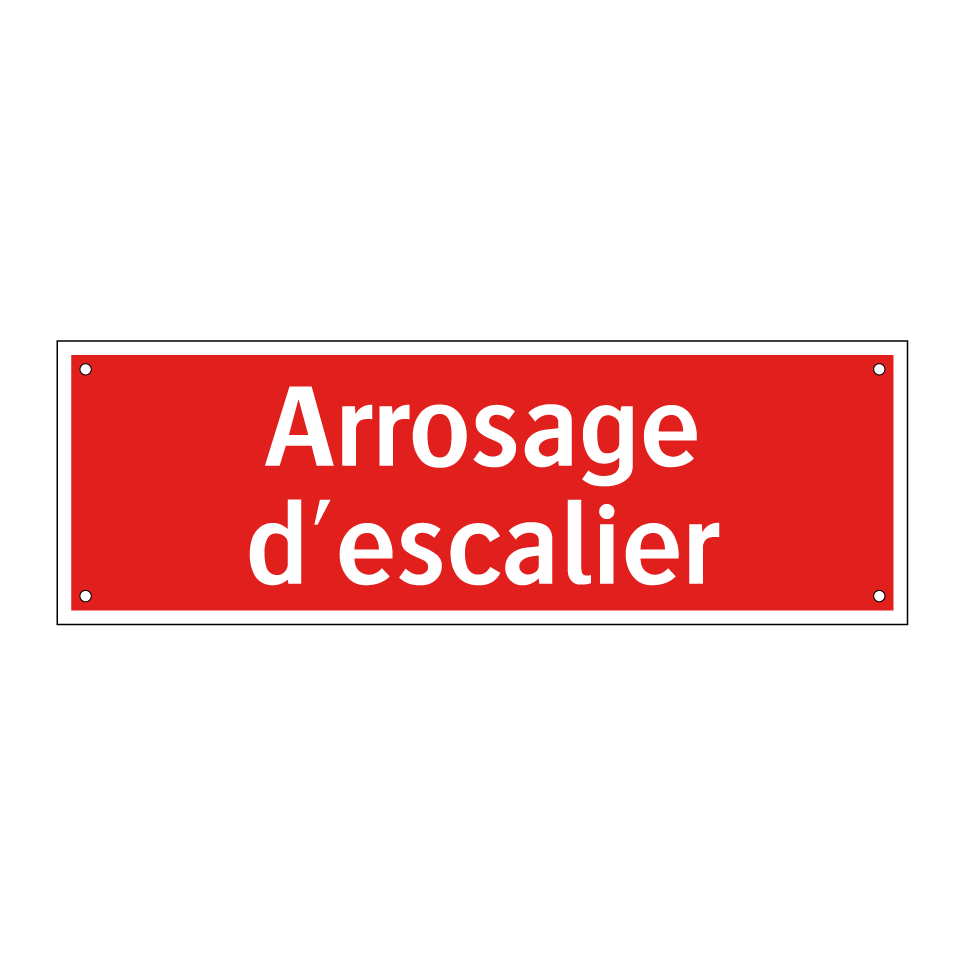 Arrosage d'escalier