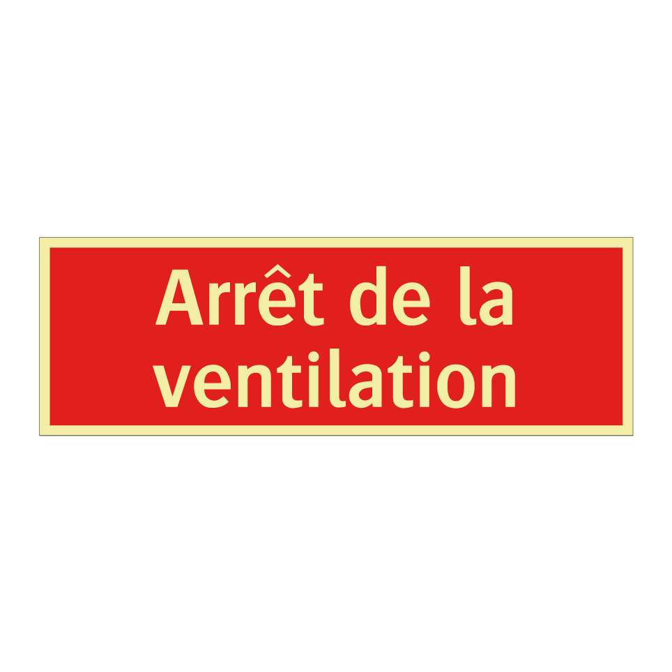 Arrêt de la ventilation