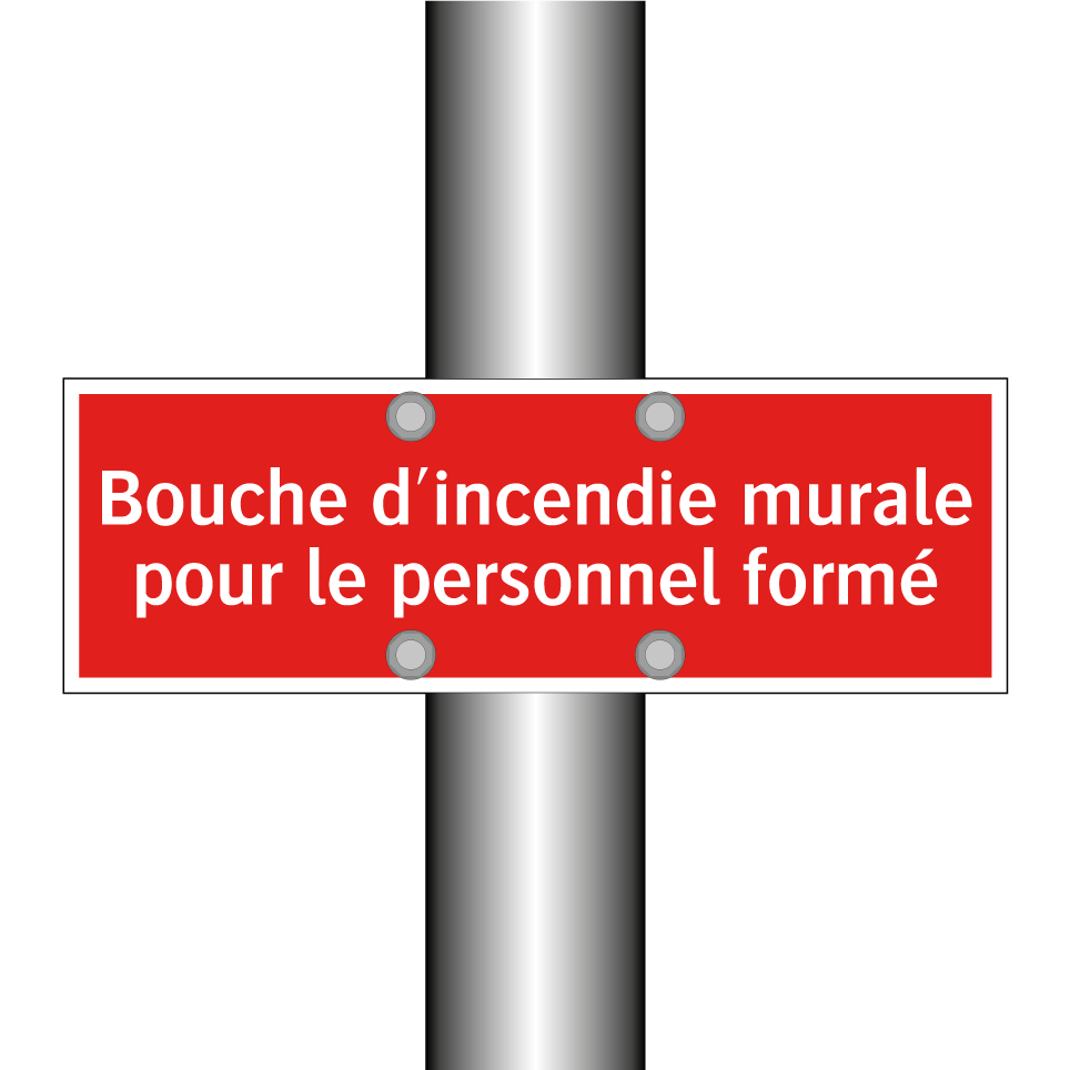 Bouche d'incendie murale pour le personnel formé