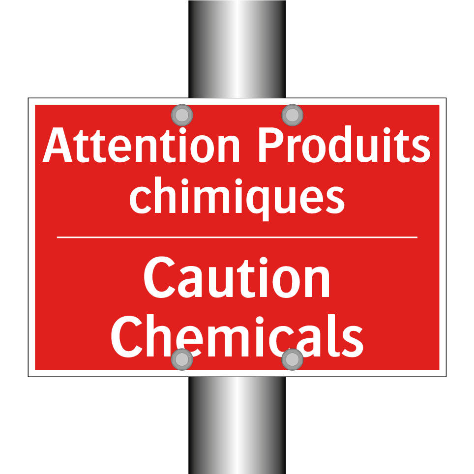 Attention Produits chimiques - Caution Chemicals