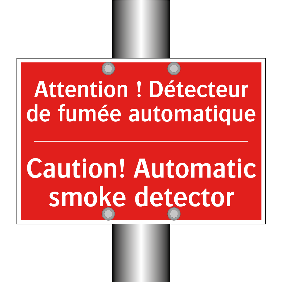 Attention ! Détecteur de fumée /.../ - Caution! Automatic smoke detector /.../