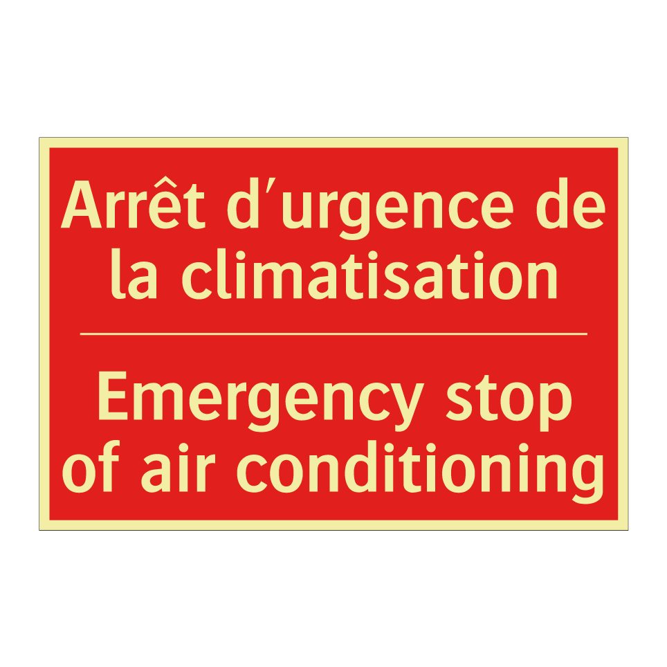 Arrêt d'urgence de la climatisation /.../ - Emergency stop of air conditioning /.../