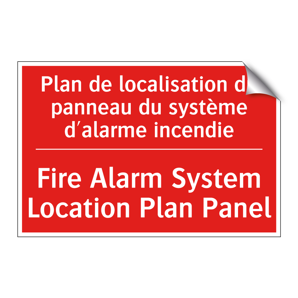 Plan de localisation du panneau /.../ - Fire Alarm System Location Plan /.../