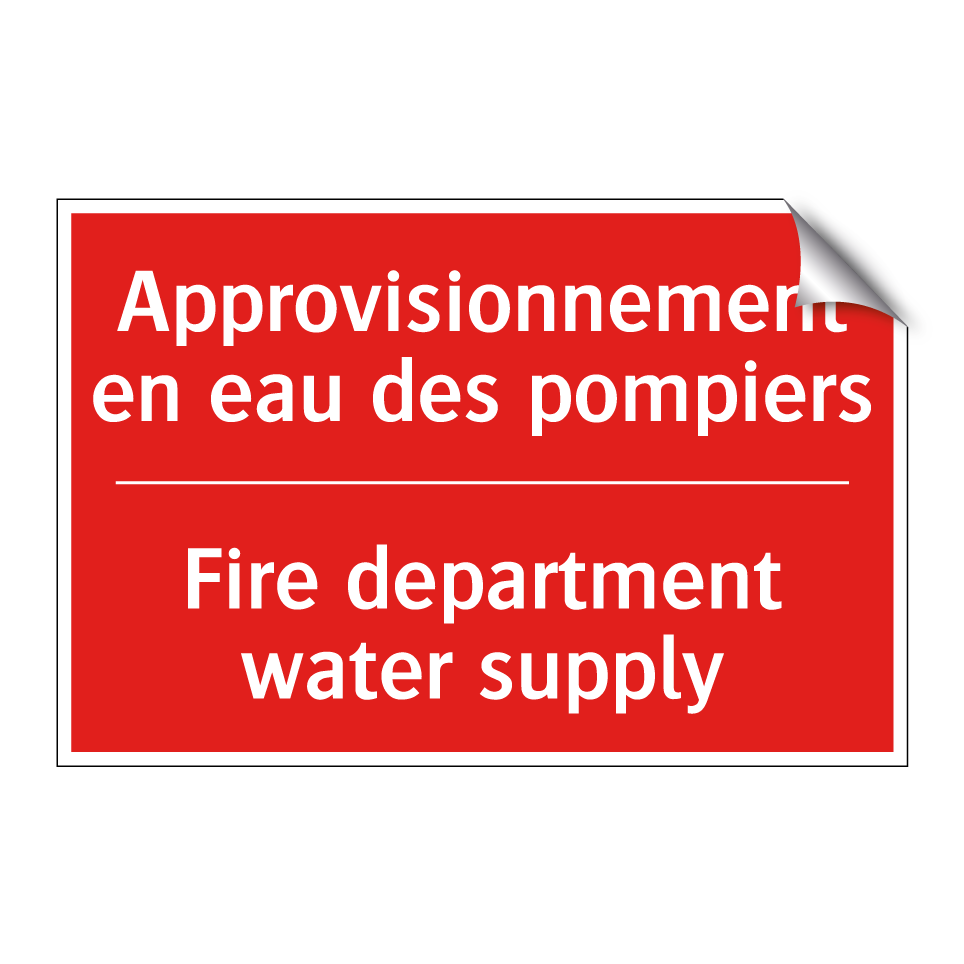 Approvisionnement en eau des pompiers /.../ - Fire department water supply