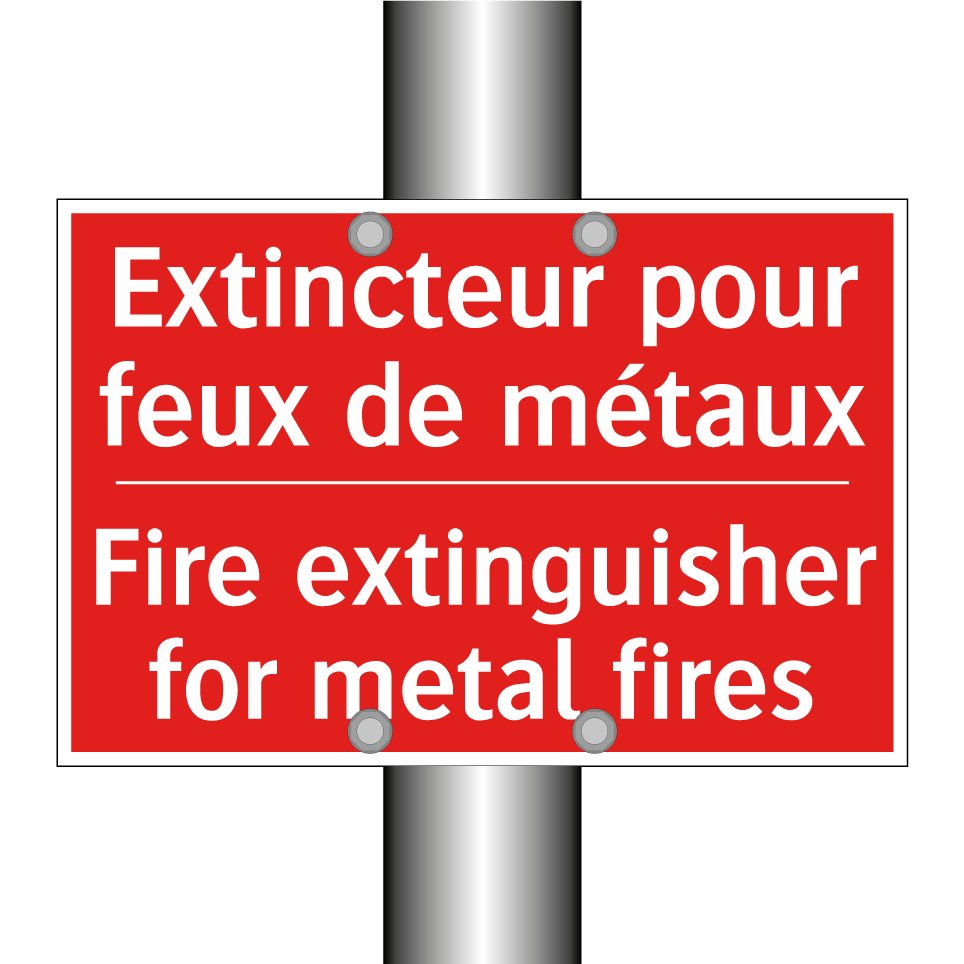 Extincteur pour feux de métaux - Fire extinguisher for metal fires /.../