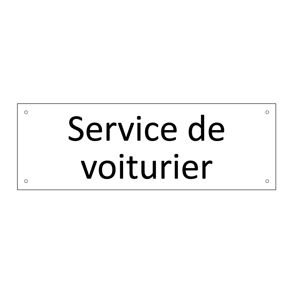 Service de voiturier