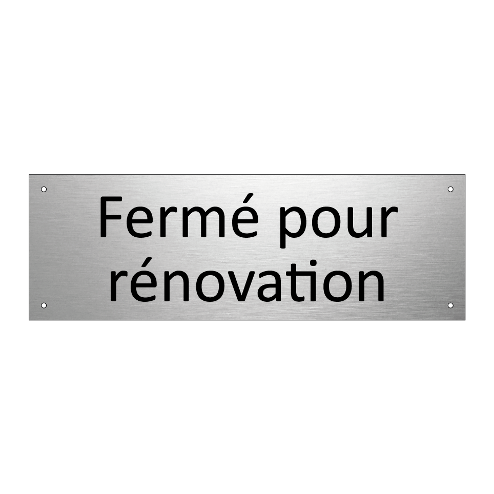 Fermé pour rénovation