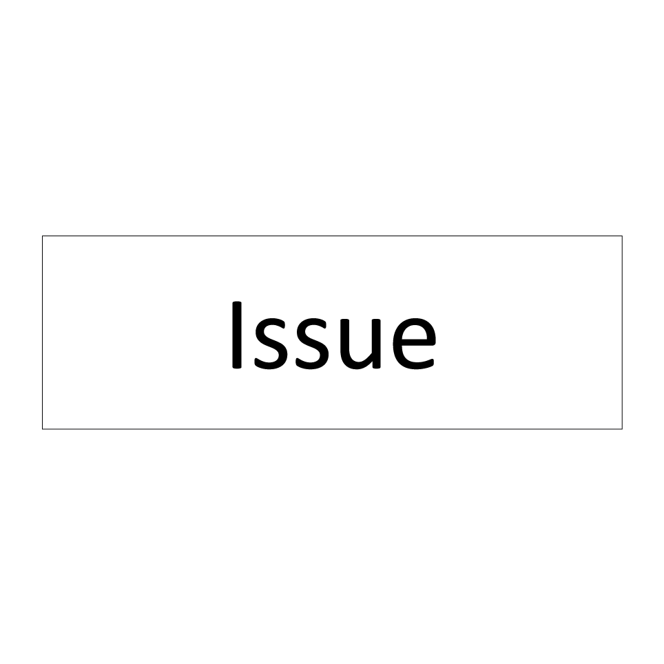 Issue & Issue & Issue & Issue & Issue & Issue