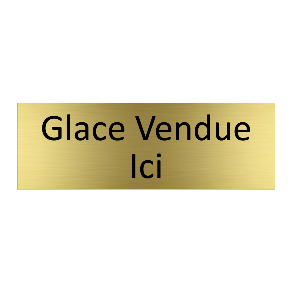 Glace Vendue Ici