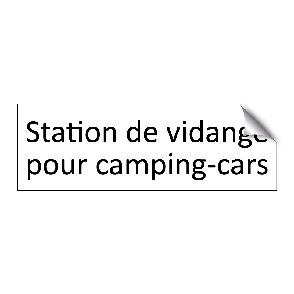 Station de vidange pour camping-cars