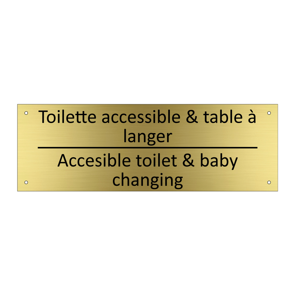 Toilette accessible & table à /.../ - Accesible toilet & baby changing /.../