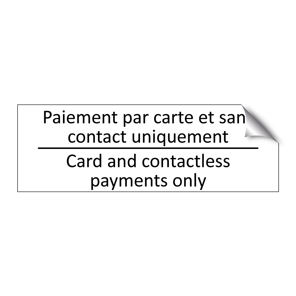 Paiement par carte et sans contact /.../ - Card and contactless payments /.../