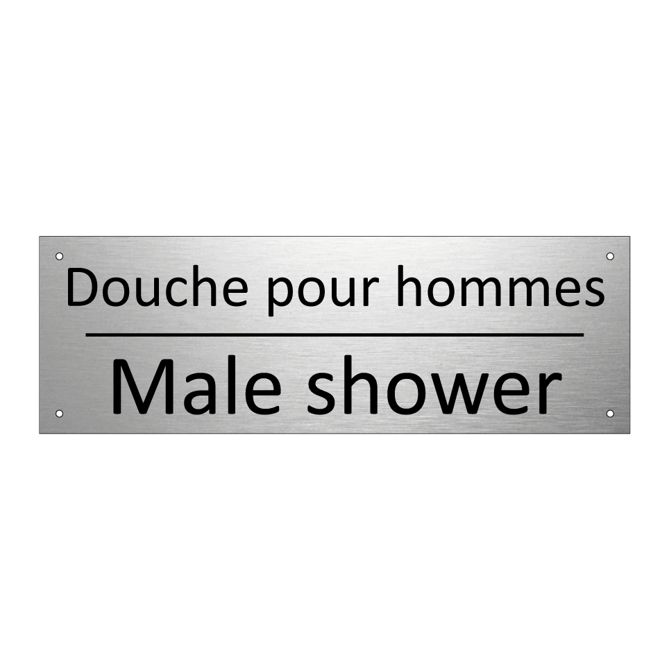 Douche pour hommes - Male shower