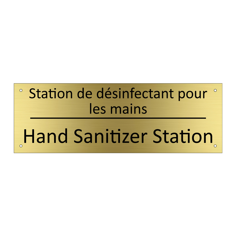 Station de désinfectant pour les /.../ - Hand Sanitizer Station