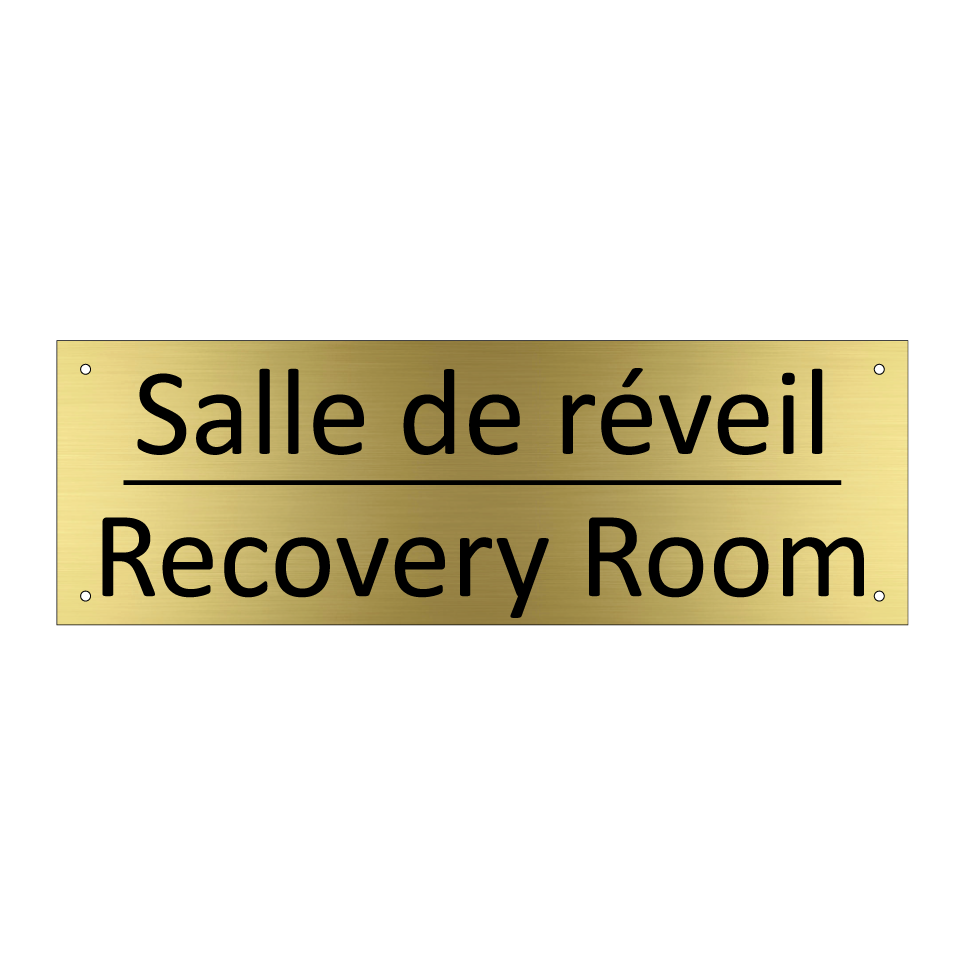 Salle de réveil - Recovery Room