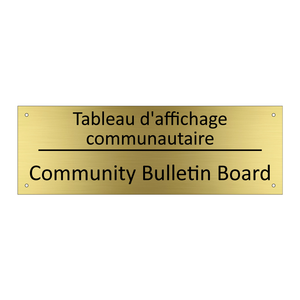 Tableau d'affichage communautaire /.../ - Community Bulletin Board