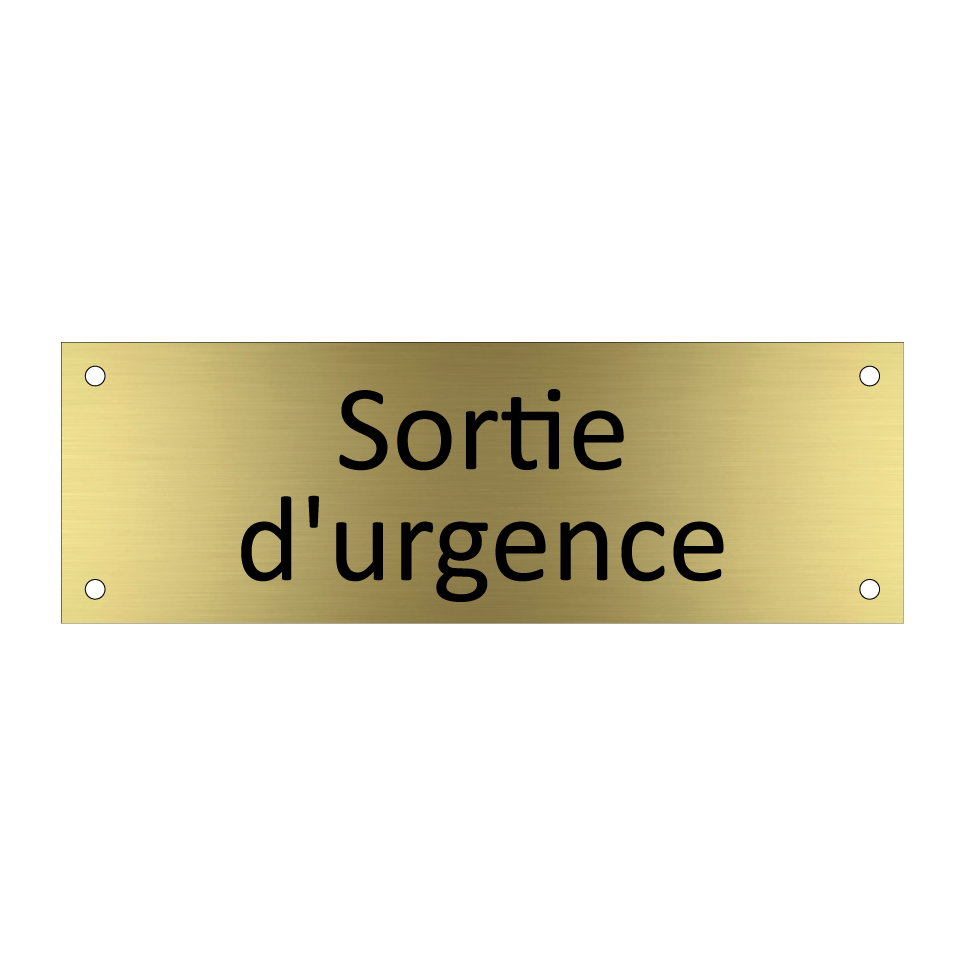 Sortie d'urgence