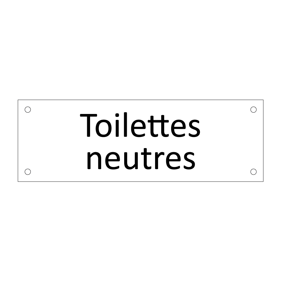 Toilettes neutres