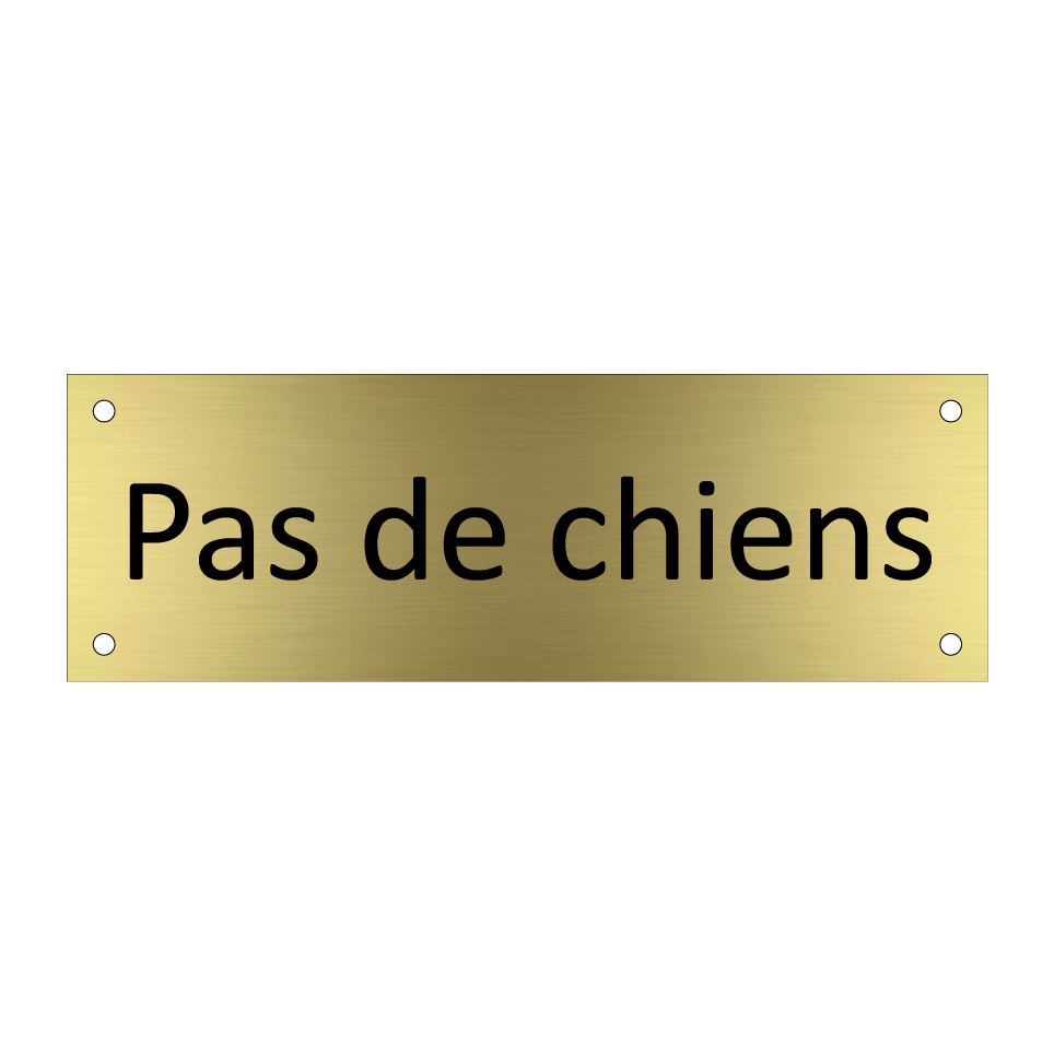 Pas de chiens